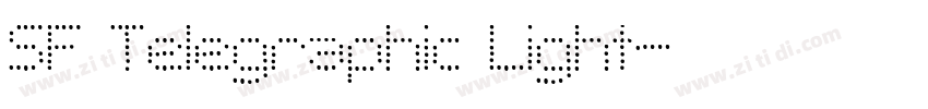 SF Telegraphic Light字体转换